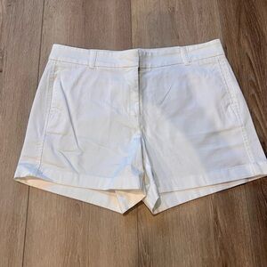 J. Crew Women's White Chino Shorts Size 8 NWT